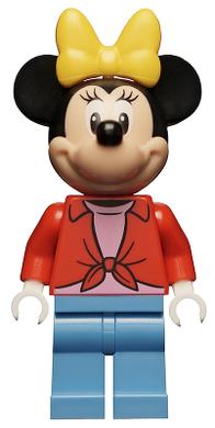 DIS073 Minnie Mouse - Red Open Shirt