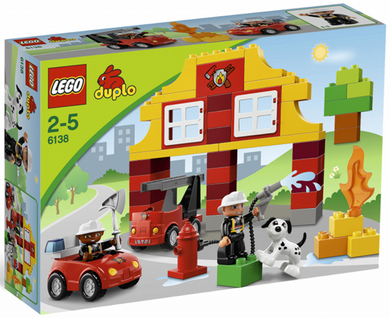 6138 DUPLO My First Lego Duplo Fire Station (Retired) (Certified Complete)
