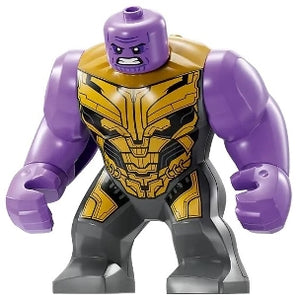 SH0896 Thanos - Large Figure, Dark Bluish Gray Outfit with Gold Armor