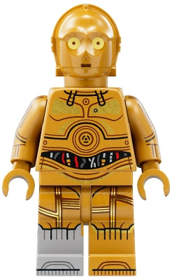 SW1209 C-3PO - Molded Light Bluish Gray Lower Leg, Printed Arms