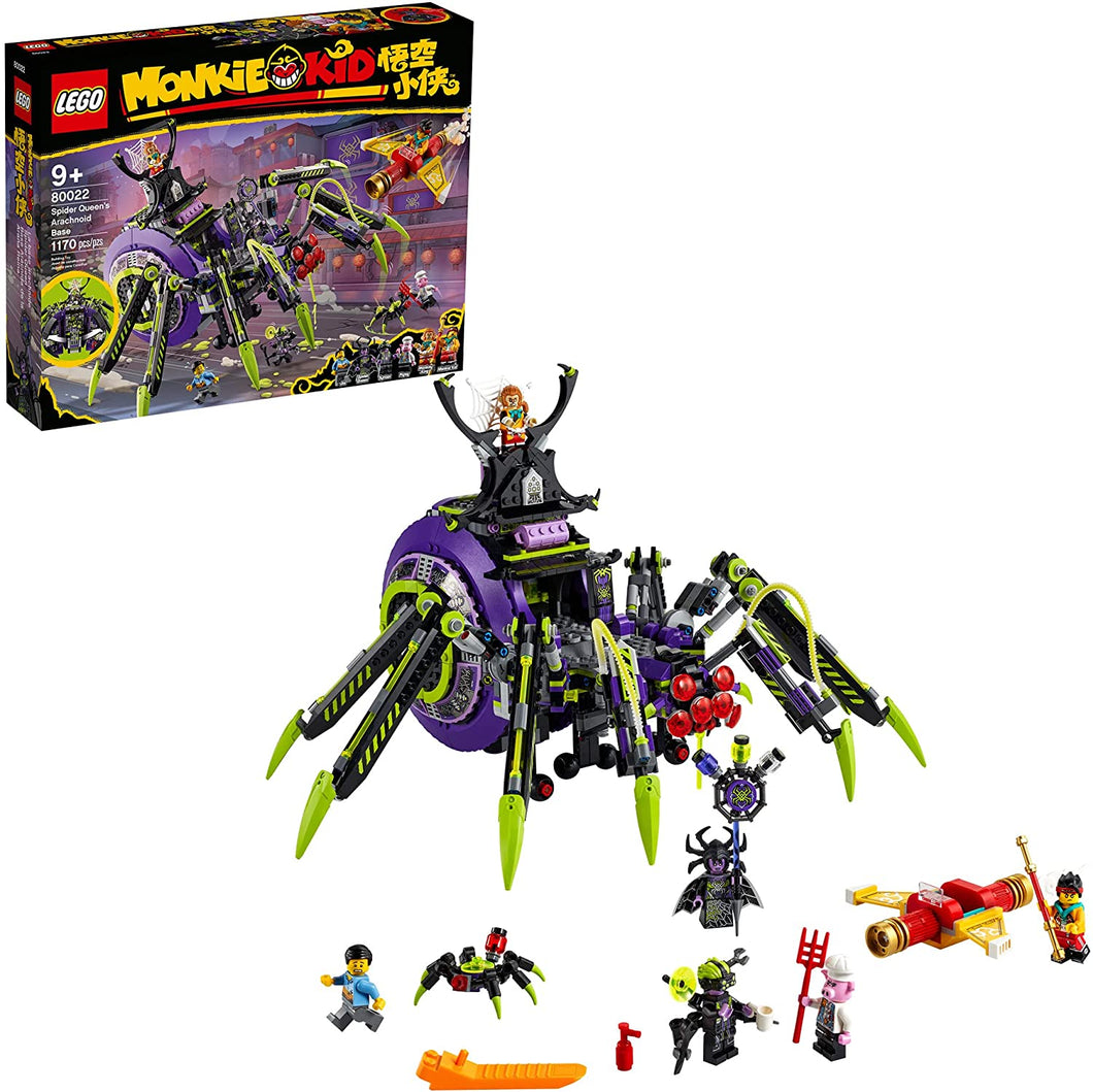 80022 Monkie Kid Spider Queen’s Arachnoid Base (Retired) (Certified Complete)