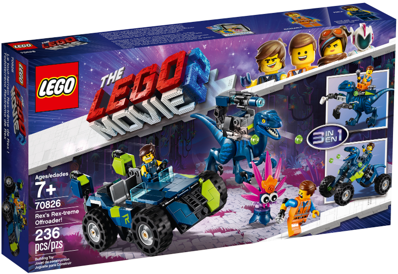 70826 LEGO Movie 2: Rex's Rex-treme Offroader! (Retired) (New Sealed)