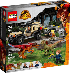76951 Pyroraptor & Dilophosaurus Transport (Retired) (Certified Complete)
