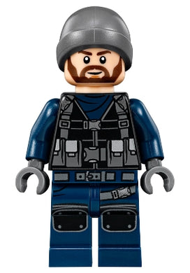 JW018 ACU Guard - Male, Dark Bluish Gray Beanie