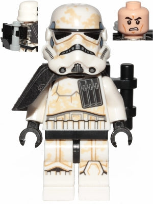 sw0960 Sandtrooper (Enlisted) - Black Pauldron, Ammo Pouch, Dirt Stains, Survival Backpack