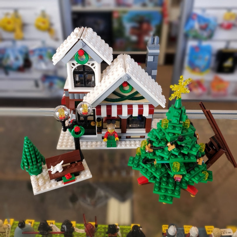 10249: Winter Toy Shop, ~95% 2024 complete. No box, instructions or minifigures