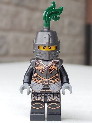 CAS452 Kingdoms - Dragon Knight Armor with Chain, Helmet Closed, Scowl (Includes Sword and Shield)
