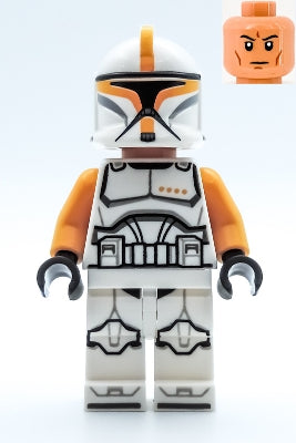 SW1146 Clone Trooper Commander (Bright Light Orange Markings)