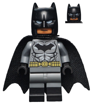 SH204 Batman - Dark Bluish Gray Suit