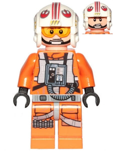 SW1139 Luke Skywalker (Pilot, Printed Legs, Visor Up / Down, Askew Front Panel)