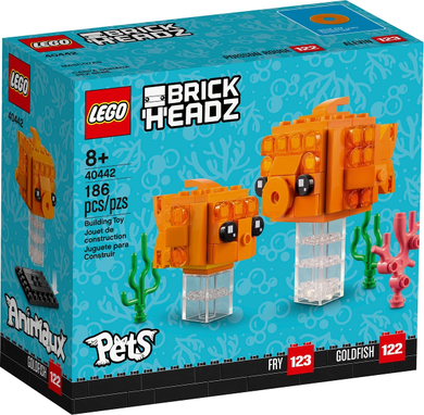 76071 LEGO Brickheadz: Goldfish & Fry (Retired) (Certified Complete)