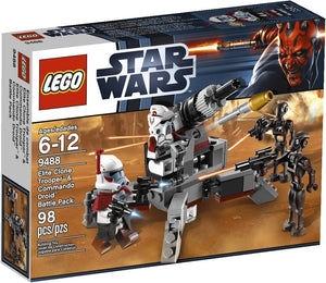 9488 Star Wars Elite Clone Trooper and Commando Droid Battle Pack (Retired) (New Sealed)