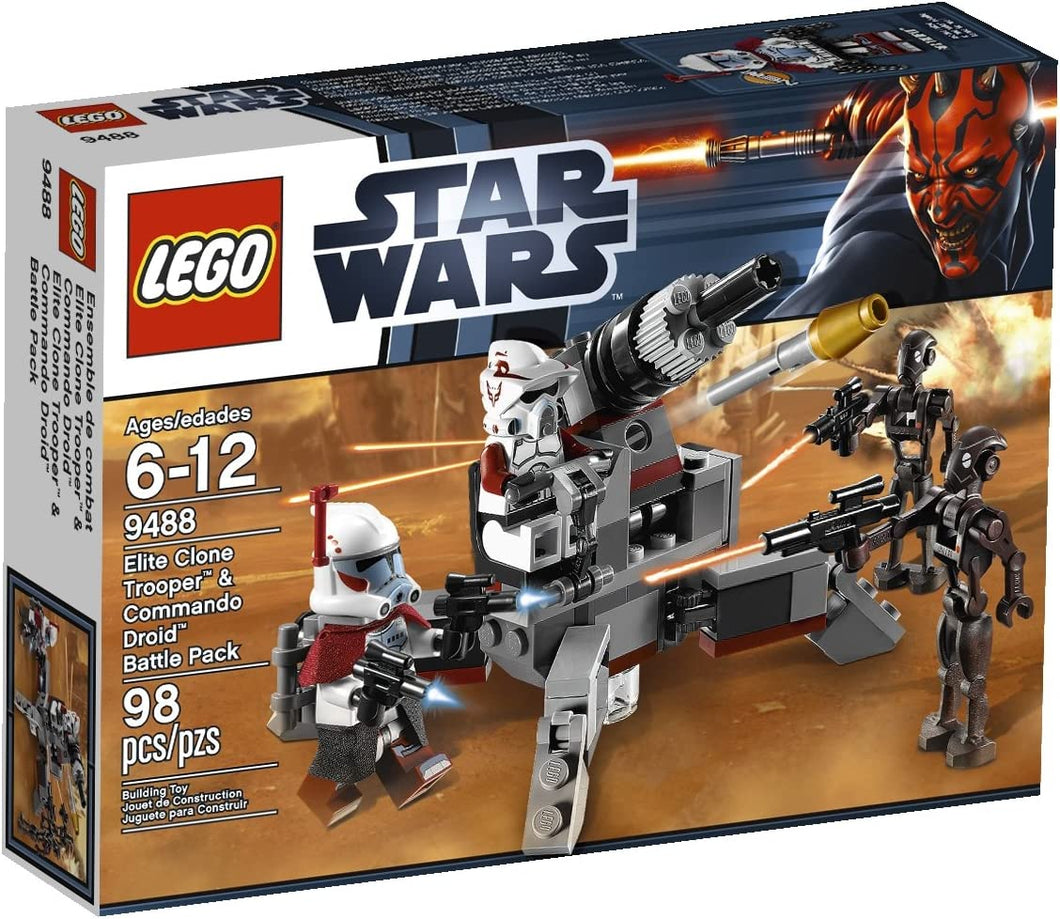9488 Star Wars Elite Clone Trooper and Commando Droid Battle Pack (Retired) (New Sealed)