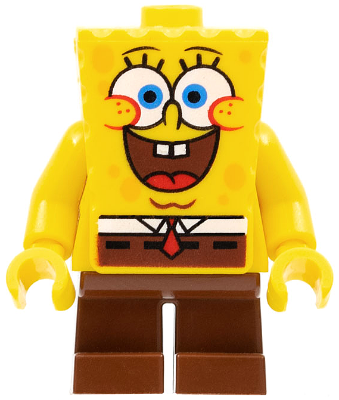 BOB028 SpongeBob - Large Grin and Black Eyebrows