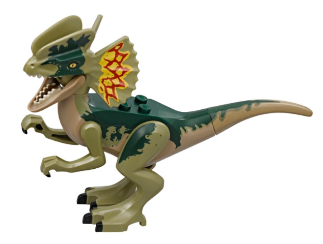 DILO02 Dinosaur Dilophosaurus with Olive Green Head