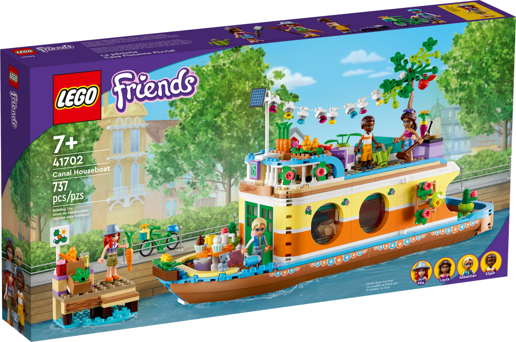 41702 Canal Houseboat (Retired) (New Sealed)
