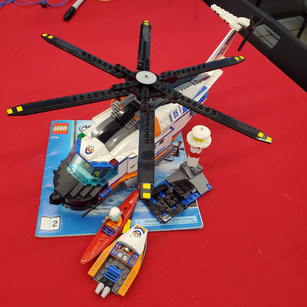 7738 Coast Guard Helicopter & Life Raft (Retired) (Previously Owned)