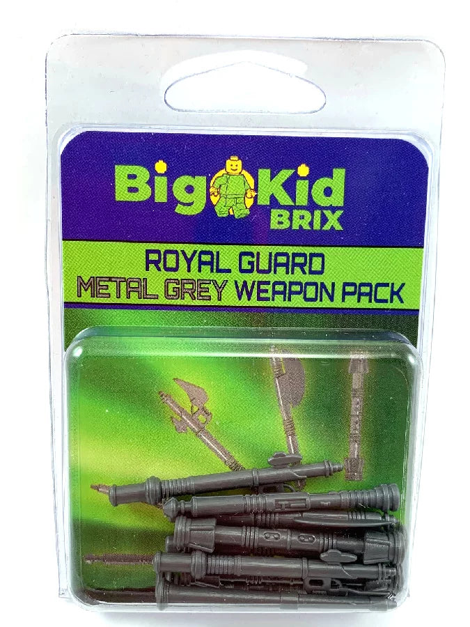 Big Kid Brix Royal Guard Grey Weapon Pack