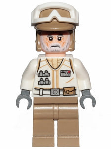 SW1014 Hoth Rebel Trooper White Uniform, Dark Tan Legs (White Beard)