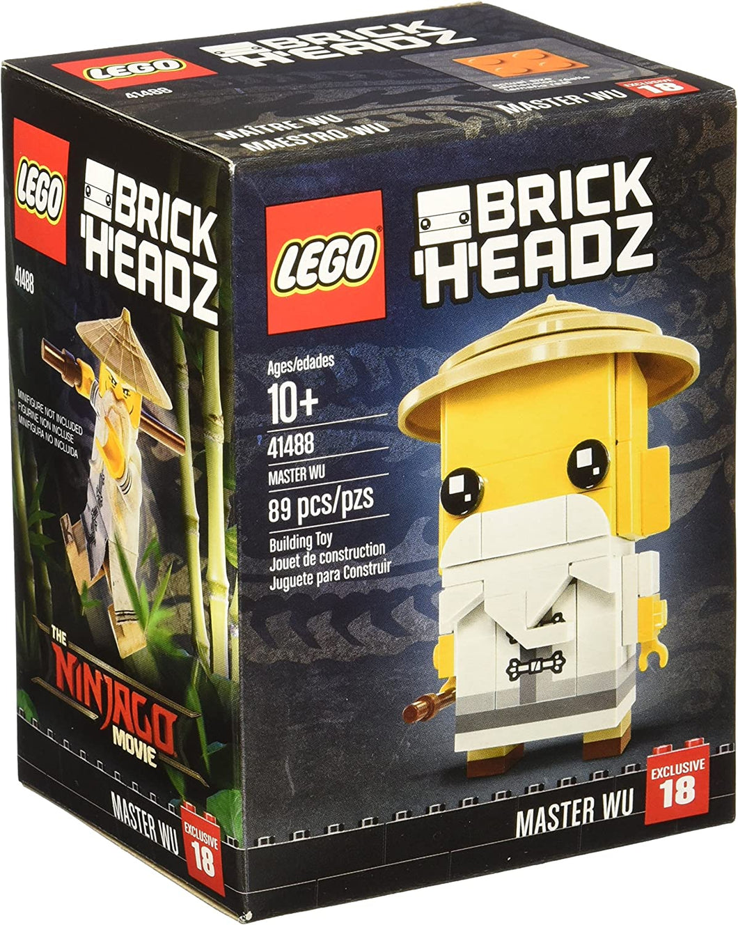 41488 Brickheadz Ninjago Master Wu (Retired) (New Sealed)