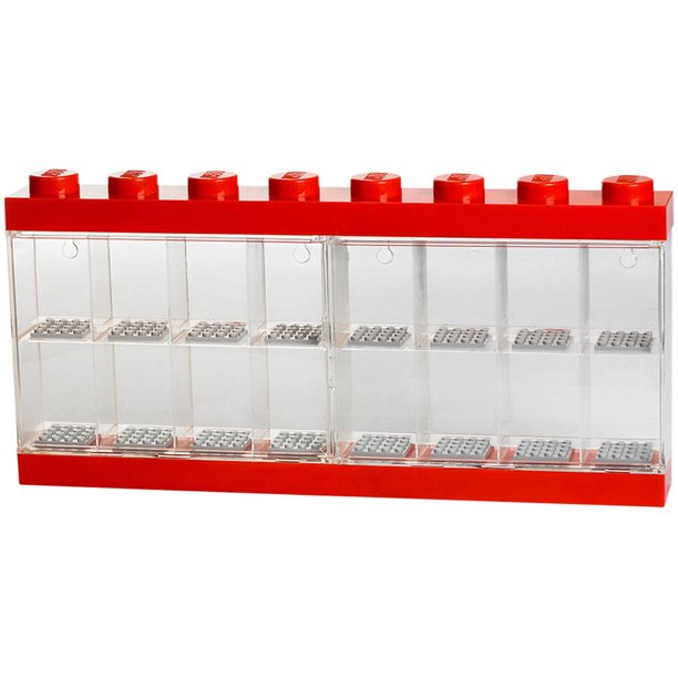 40660601 LEGO Minifigure Display Case 16 Red