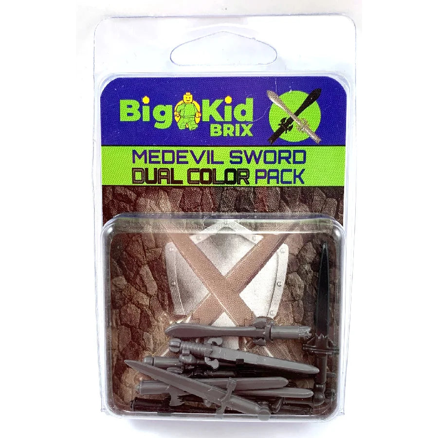 Big Kid Brix Medieval Sword Dual Color Pack