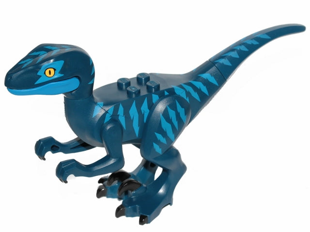 Raptor11 Velociraptor with Blue Markings and Blue Eye Patch – Bricks ...