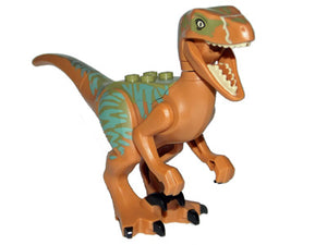 RAPTOR05 Dinosaur Raptor / Velociraptor with Olive Green Back and Sand Green Markings (Jurassic World Echo)