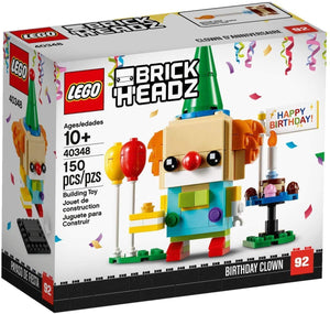 40348 Brickheadz Birthday Clown (Retired) (Certified Complete)