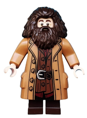 HP144 Rubeus Hagrid, Medium Nougat Topcoat with Buttons