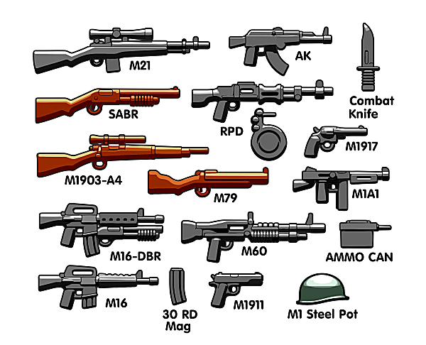 Brickarms Vietnam Weapons Pack