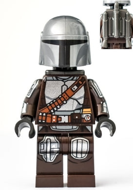SW1166 The Mandalorian (Din Djarin / 'Mando') - Silver Beskar Armor, Jet Pack