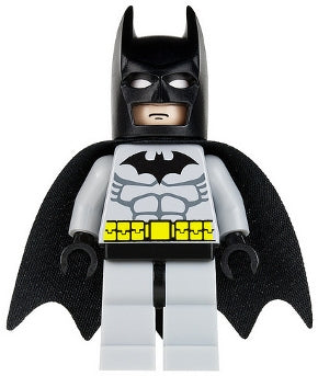BAT001 Batman, Light Bluish Gray Suit with Black Mask