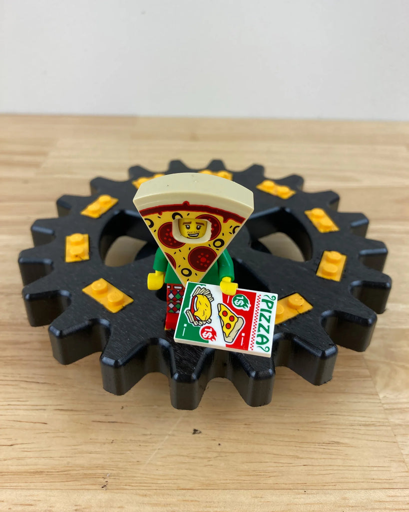 Small Gear Minifigure Display (Various Colors) Bricks and Minifigs Ontario