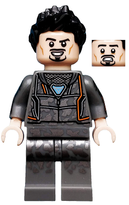 COL336 Tony Stark Hoodie Silver Camo Bricks and Minifigs Ontario