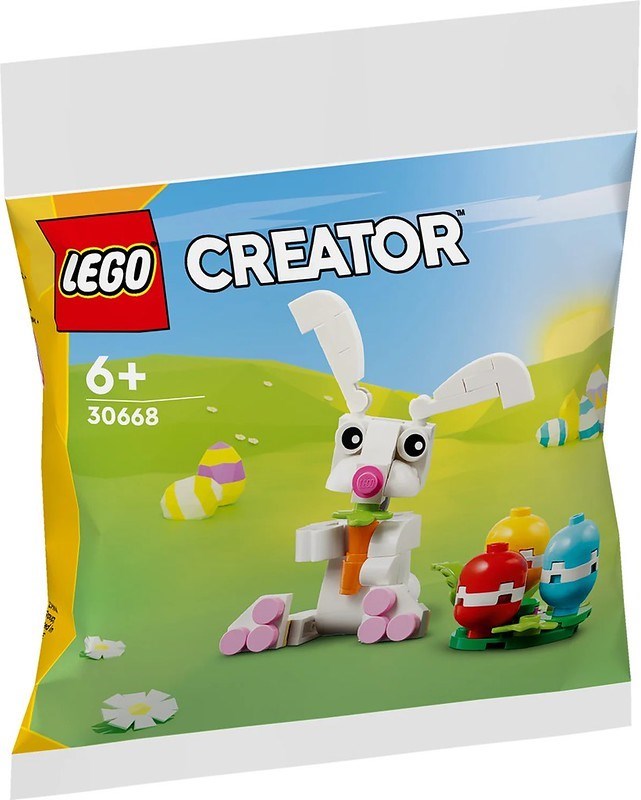 30668 Easter Bunny with Colorful Eggs Polybag