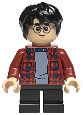 HP233 Harry Potter - Dark Red Plaid Flannel Shirt