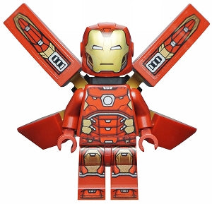 SH673 Iron Man with Silver Hexagon on Chest, Wings