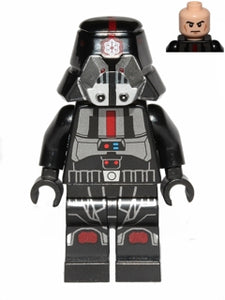 SW0443 Sith Trooper - Black Outfit, Printed Legs