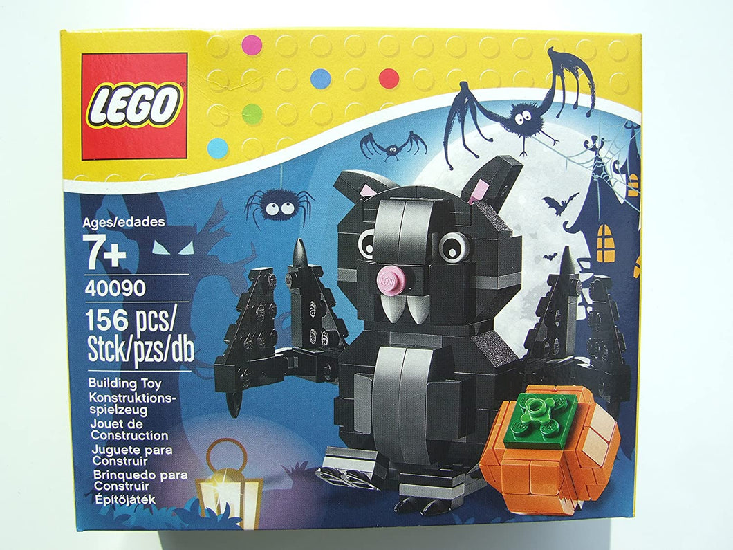 40090 Halloween set Bat & Pumpkin (Retired) (Certified Complete)