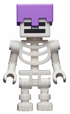 MIN065 Skeleton, Minecraft - Medium Lavender Helmet
