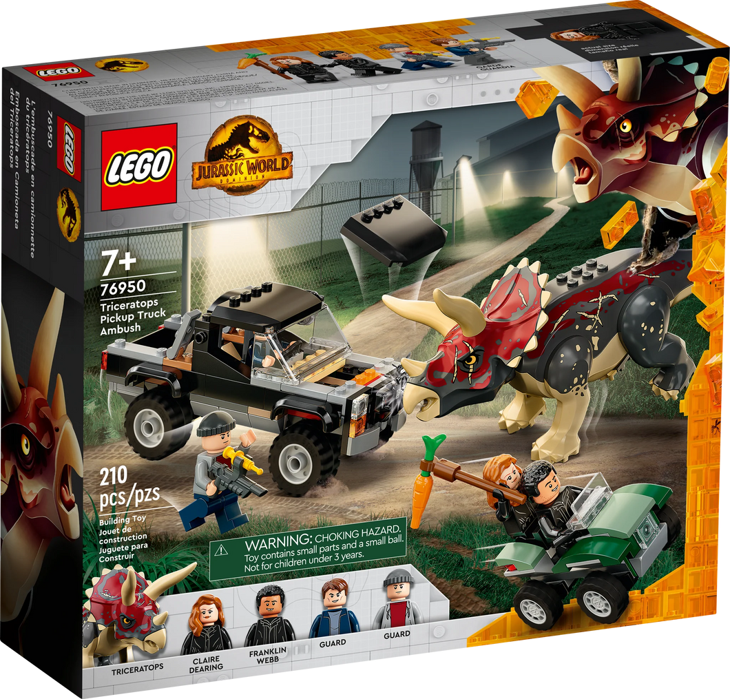 76950 LEGO Jurassic World: Triceratops Pick-up Truck Ambush