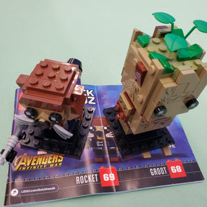 41626 Brickheadz Groot and Rocket (Previously Owned) (Retired)