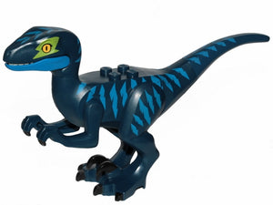 Raptor12 Dinosaur Raptor / Velociraptor with Blue Markings