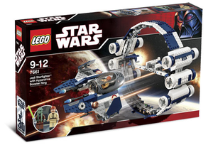 7661 Jedi Starfighter with Hyperdrive Booster Ring (Certified Complete) (Retired)