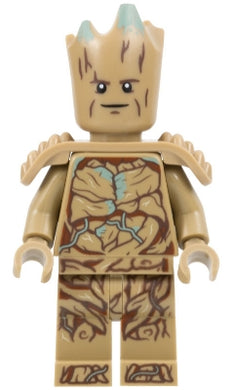 SH874 Groot, Teen Groot - Dark Tan with Shoulder Armor