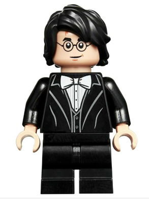 HP184 Harry Potter - Black Suit, White Bow Tie, Medium Legs