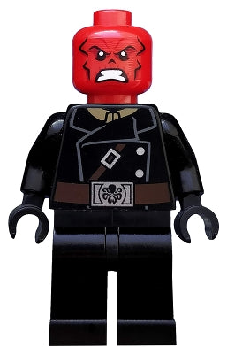 SH107 Red Skull - Dark Brown Belt