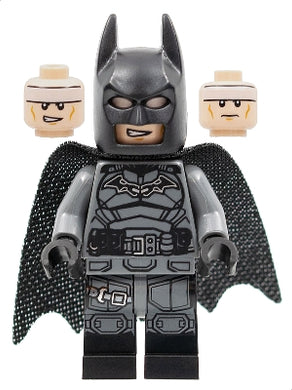 SH786 Batman - Dark Bluish Gray Suit, Black Belt, Spongy Cape with 1 Hole